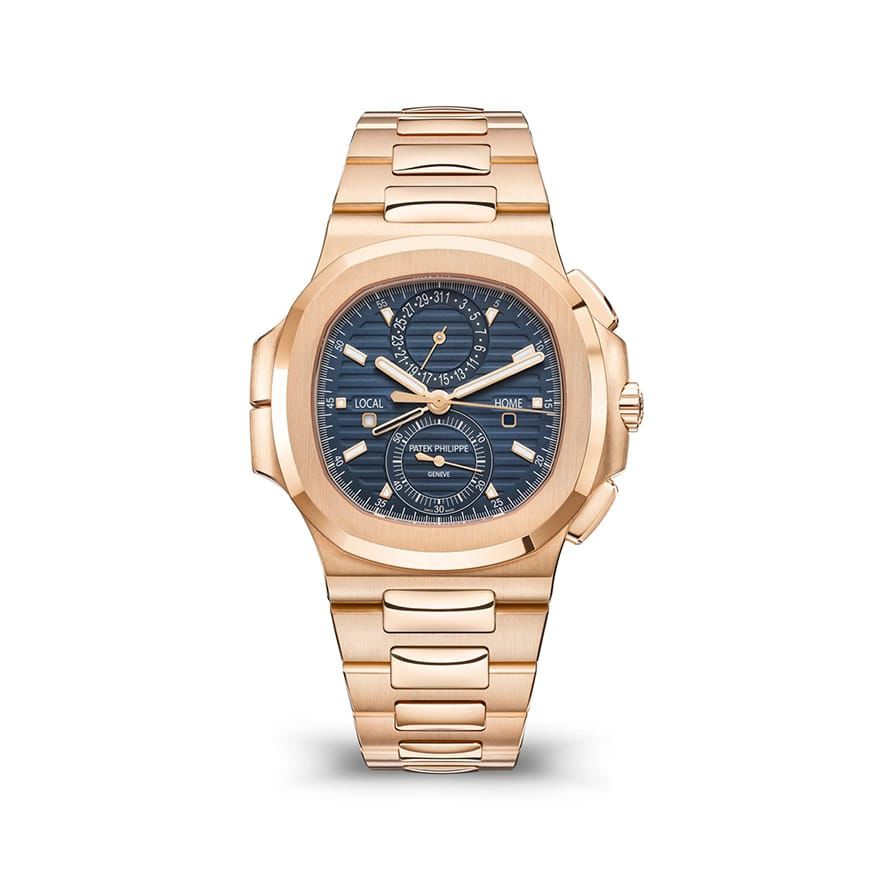 Patek Philippe Nautilus Travel Time style luxury watch example