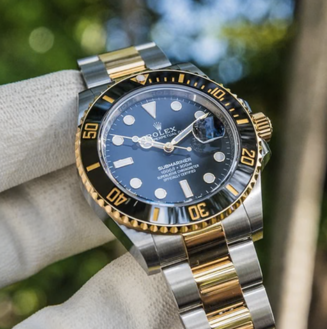 Rolex Submariner Two-Tone style luxury watch example